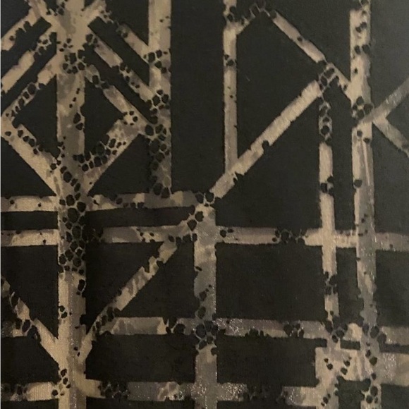 Apt 9 BEAUTIFUL Midi Black and Beige sheer sleeveless dress XL - Picture 2 of 5